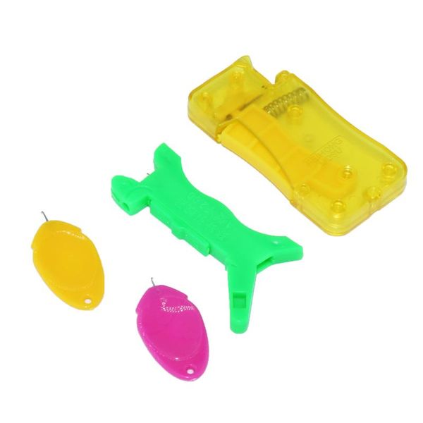 

1pc plastic automatic needle threader with hand sewing needle threader for cross stitch diy sewing tools, Black