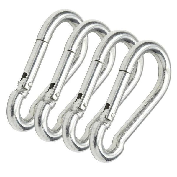 

4pcs aluminum alloy carabiner d-ring keychain clip camping keyring snap hook outdoor travel kit camping beach mat acc jllhgl