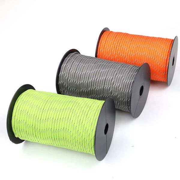 

outdoor gadgets 7-core paracord high reflective paratrooper rope emergency survival tent pull 550 100m