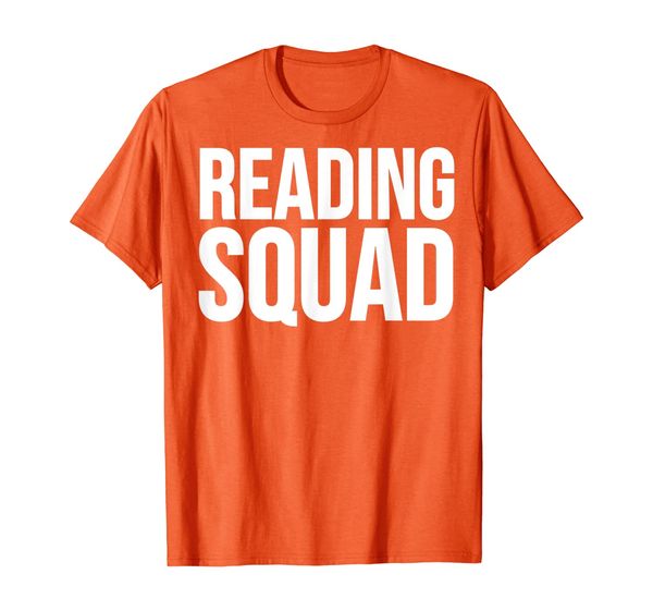 

reader book lover funny gift - reading squad t-shirt, White;black