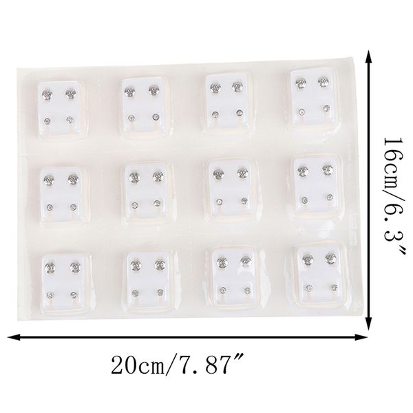 

12 pairs earrings piercing tool kits ear stud surgical steel ear studs earrings set women jewelry piercing stud earring