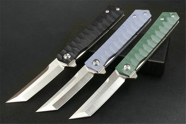 Новые 2022 Ножи Twosun D2 G10 Flipper Быстрый открытый складной нож Карманные ножи Спасательные утилита EDC Tools