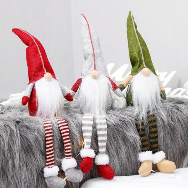 

christmas decorations plush cute doll santa claus decoration gift ornaments decoracion addobbi natalizi navidad ofertas
