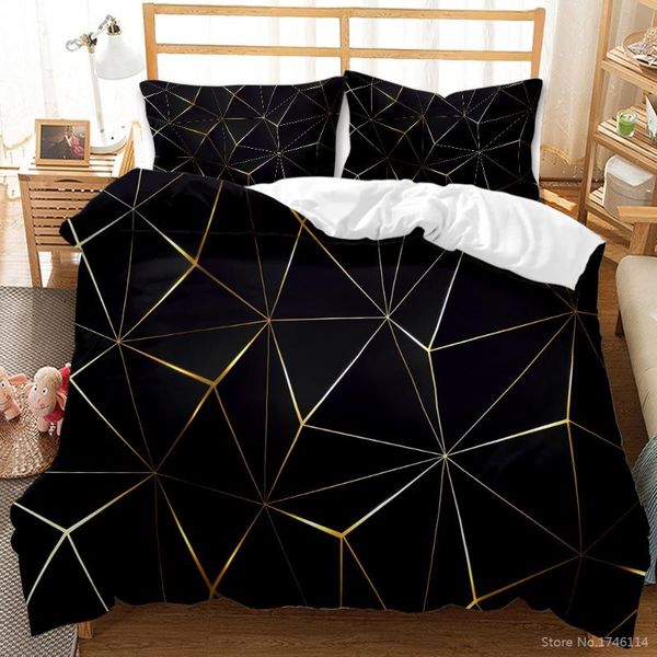 

bedding sets geometric marblized marbling 3d printed set soft duvet cover / quilt with pillowcase twin full  king size