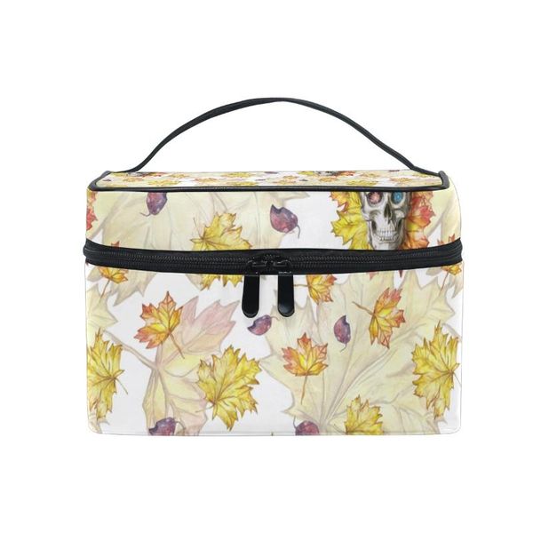 

cosmetic bags & cases fengju bag portable travel organizer hanging toiletry case storage tote for girls woman zombie halloween