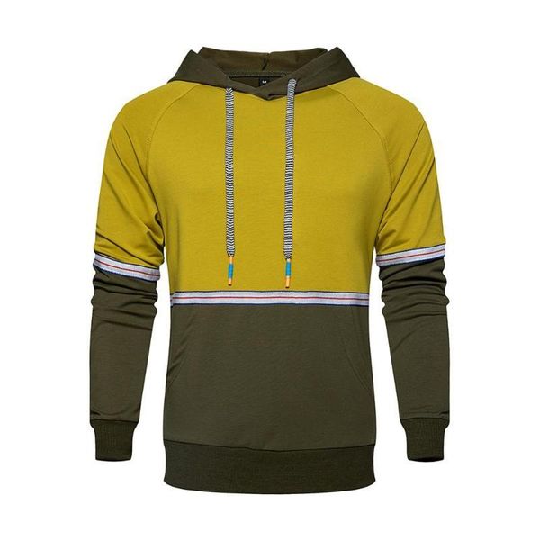

men hoodies casual solid splice sweatshirt slim fit autumn men's sportswear pullover male hoody tracksuit, Black