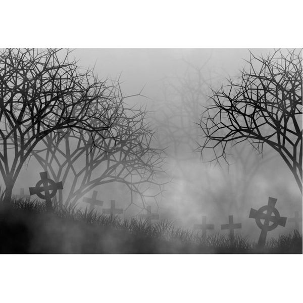

party decoration halloween decor backdrop horrible foggy forest background pography family holiday po booth props