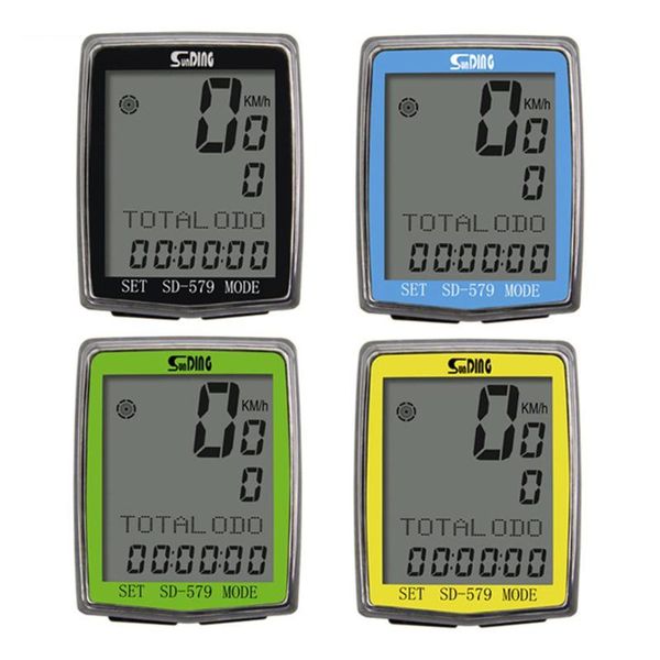 

bike computers black hobbylane practical english wired sd 579a bicycle odometer backlight speedometer cycling timer computer
