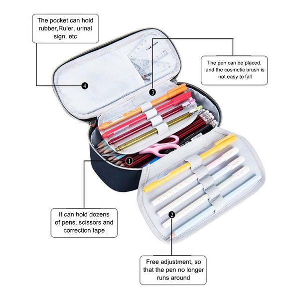 

storage bags simple pencil case with code lock large capacity stationery bag s for boys and girls