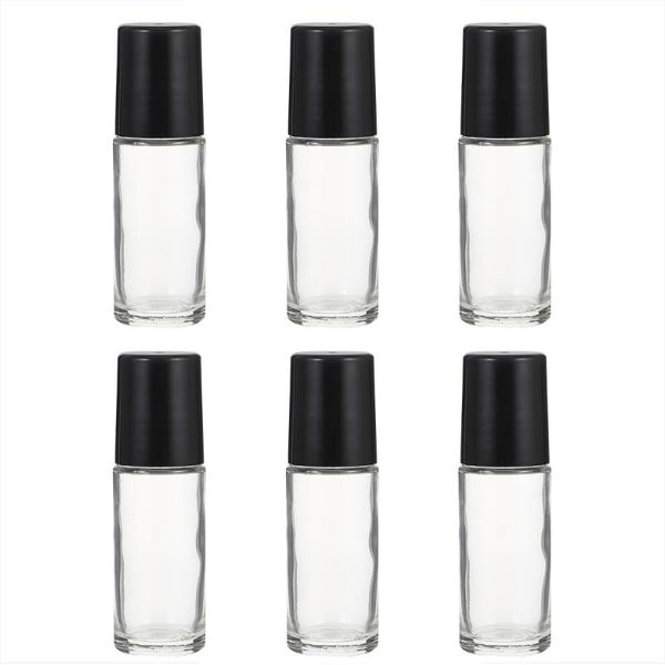 

storage bottles & jars 6pcs 30ml roll-on bottle beads portable essential oil for home use