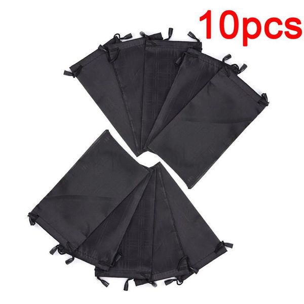 

sunglasses cases & bags 10pcs/lot polyester pouches for soft cloth dust pouch optical glasses carry bag drop 9*18cm