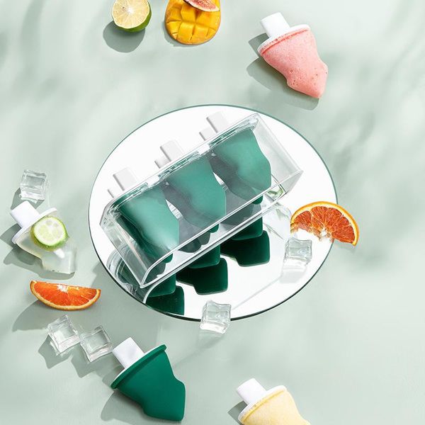 

baking moulds food grade silicone ice cream mold diy homemade popsicle molds reusable cute cartoon