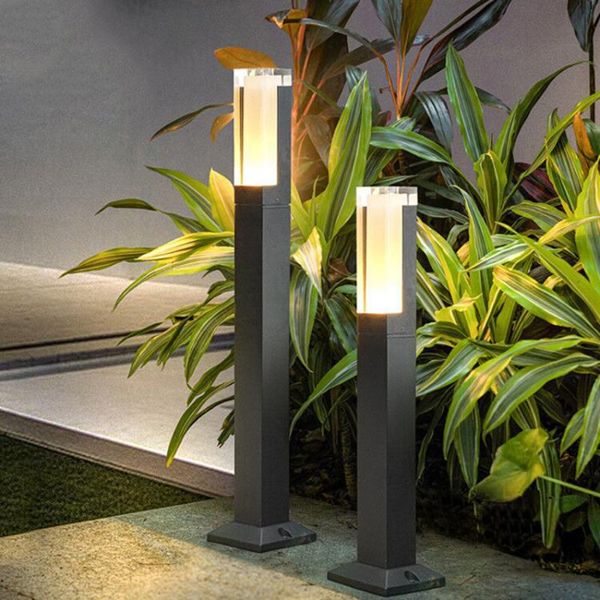 

lawn lamps acrylic outdoor waterproof pathway light garden hallway pillar lamp landscape villa street post