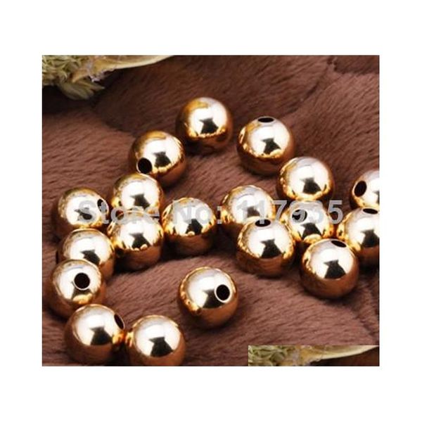 

wholesale 20beads/lot quality pure copper rolled 14k gold filled 2-10mm spacer round loose beads jewelry jlldiq home003, Silver