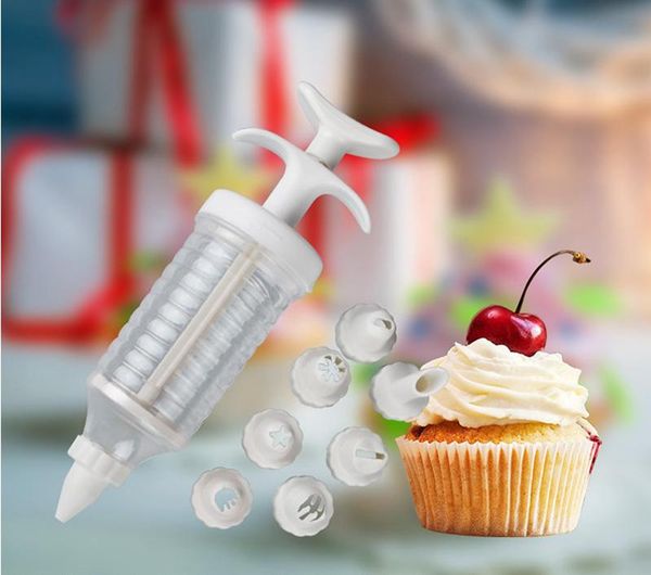 

baking & pastry tools hoomall 8pcs kitchen dessert cake decorating plastic cookie squeezed cream transparent nozzle piping nozzles