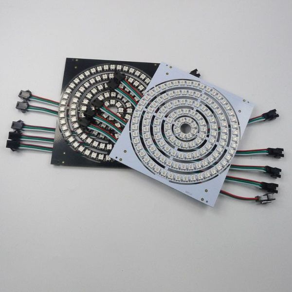 

128 leds 5 ring in 1 board ws2812b rgb led light module individually addressable