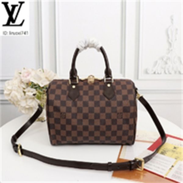 

brand designer luxury hl4j m40390 small brown checked pillow bag women handbags iconic bags handles shoulder bags totes cross body bag c