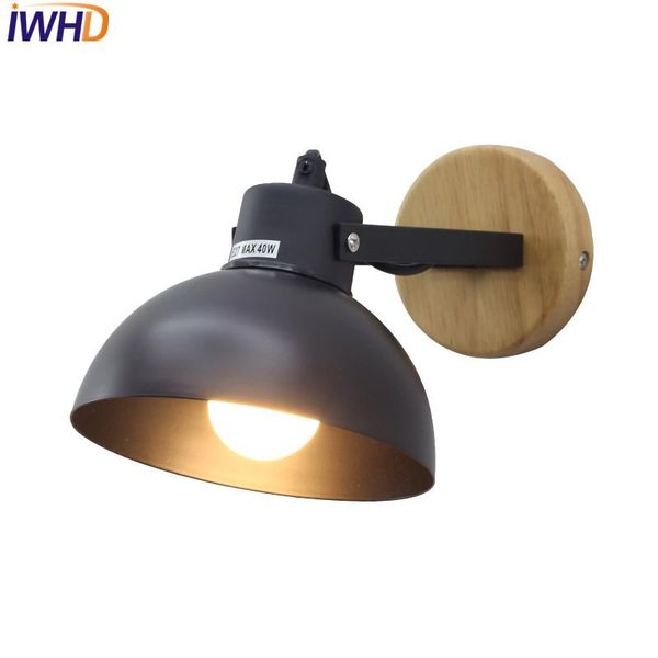 

iwhd simple fashion modern wall sconce iron wood led wall light fixtures for aisle home indoor lighting bedside lamp