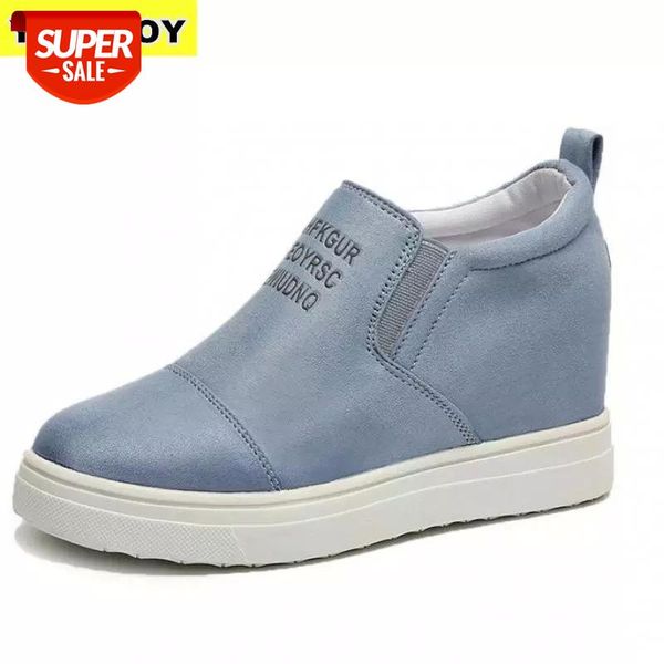 

women ankle boots wedges platform spring female high heel increasing shoes ladies elastic band fashion casual footwear plus size #rg2f