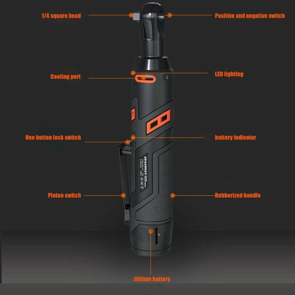 

motor power socket set electric ratchet wrench 90 degree angle large torque capacity wrench kit ena88