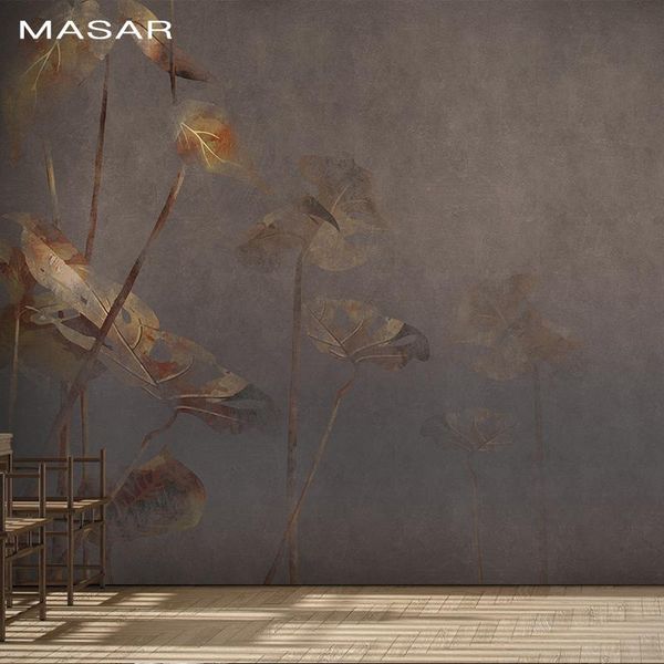 

wallpapers masar simple fashion plants, green leaves, frescoes, dining halls, living rooms, background walls, wallpaper, leaf