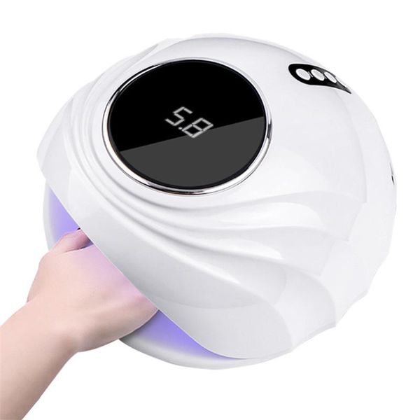 

nail dryers xzmuv 120w lcd monitor high power dryer led uv lamp quick drying motion sensing gel polish nails manicure tools