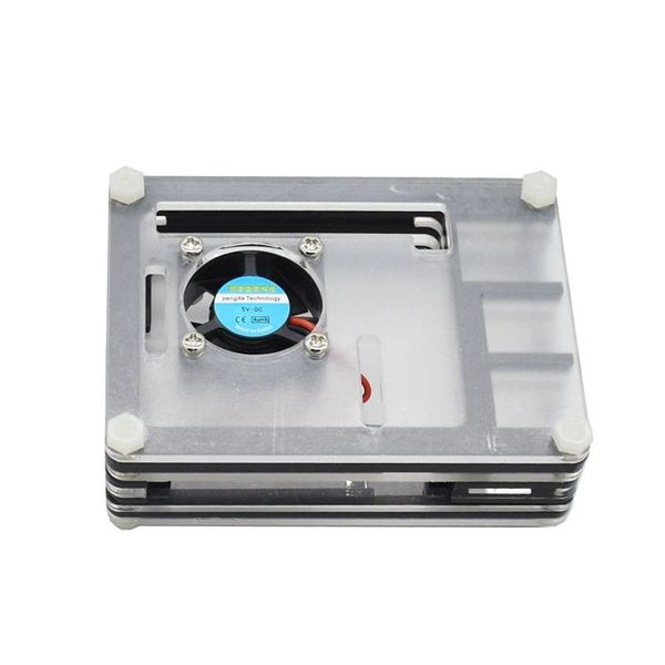 

lapcooling pads for raspberry pi acrylic case with fan black heatsinks 3a power adapter 4