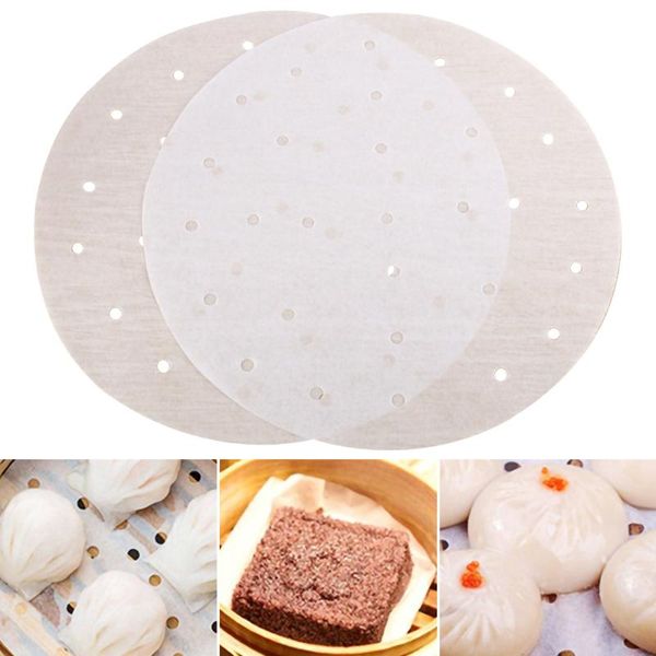 

100pcs round baking paper circle parchment paper liner bbq oven patty hamburger bun cake non-stick baking tool wholesale