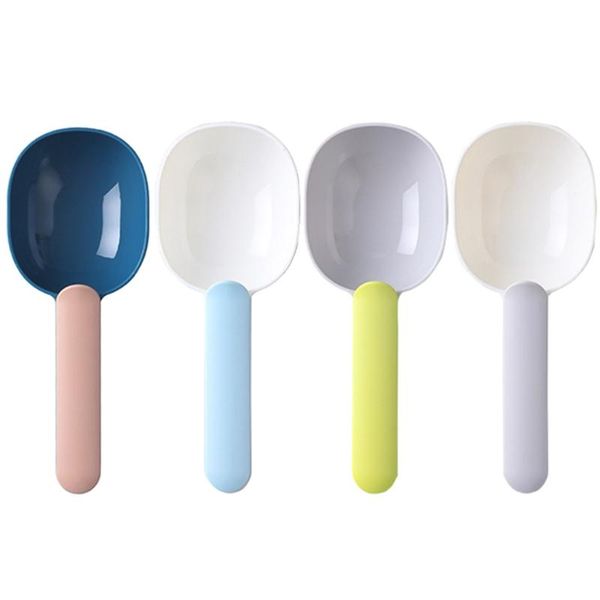 

spoons plastic rice spoon powder scoop spice flour coarse grains shovel sealing clip 37mf