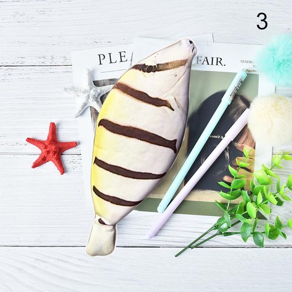 

kawaii korea styles creative fish shape cosmetic case canvas makeup bag school