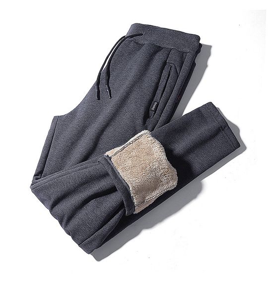 

2021 new more veet thicken winter sportwear joggers casual male straight jogger warm cotton pants -7xl cuhw, Black