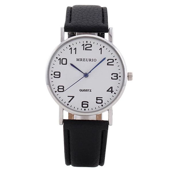 

wristwatches 20 22 blue watch needle men's simple leather strap digital ultra-thin quartz, Slivery;brown