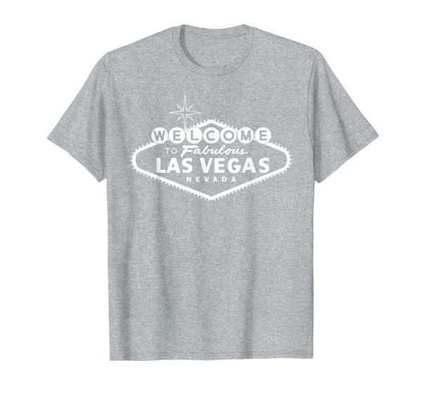 

welcome to las vegas nevada fabulous sign souvenir t shirt, White;black