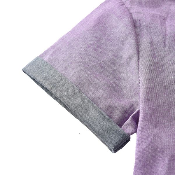 

summer children's suit boys' purple short sleeve shirt and two-piece shorts, Blue