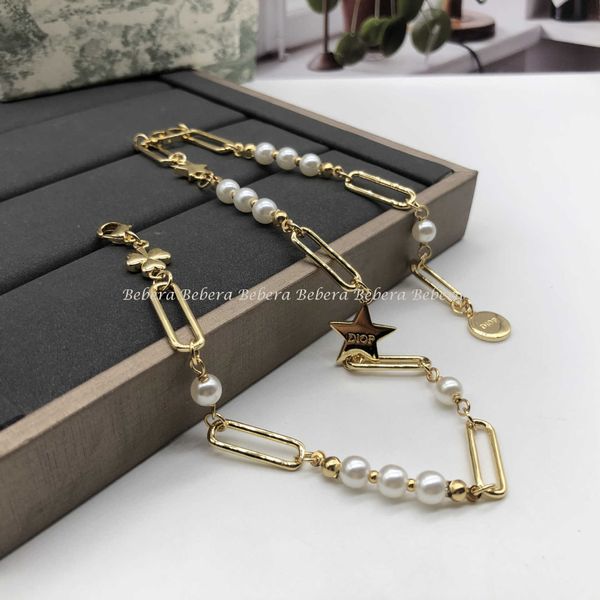 

clover star bracelet women's pearl simple necklace black friday online sales