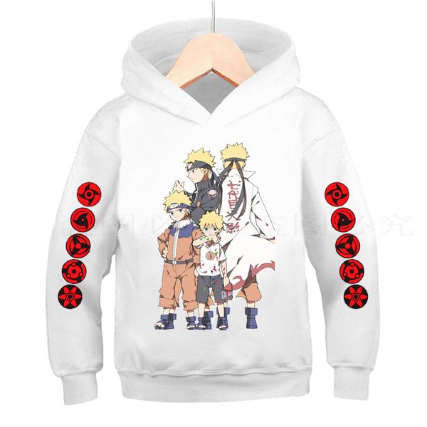 

2021naruto sweatshirts for boys clothes sweater kids clothes hoodie oversized hoodie anime clothes hoodies for boys 12 years old, Black