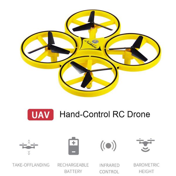 

zf04 mini drone smart watch remote sensing gesture aircraft ufo hand altitude hold drone for playing with kids