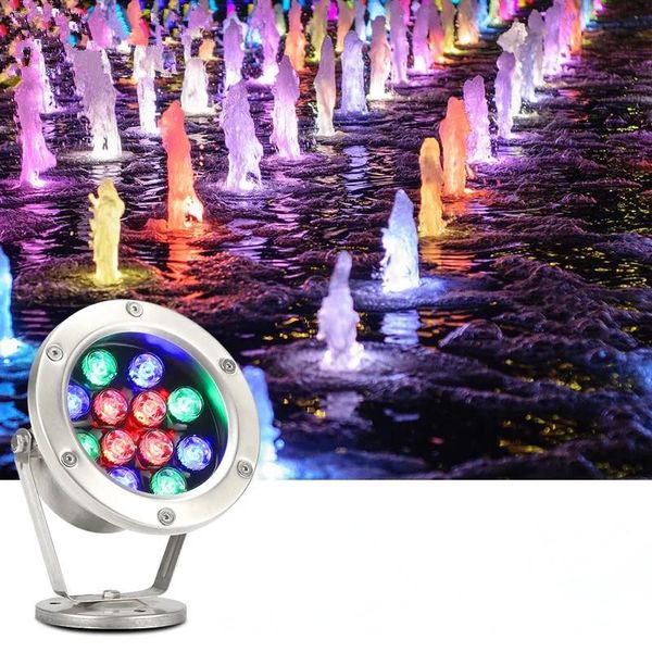 

hawboirry low voltage 12v led colorful underwater lights swimming pool fish pond fountain rockery landscape lights