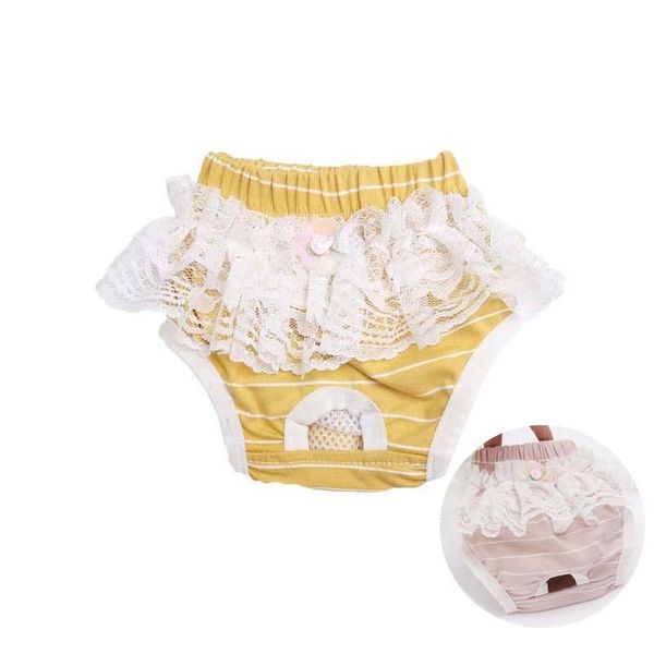

dog apparel cute lace pet physiological pants panty in season sanitary for female lovely underwear cat apparels 20e