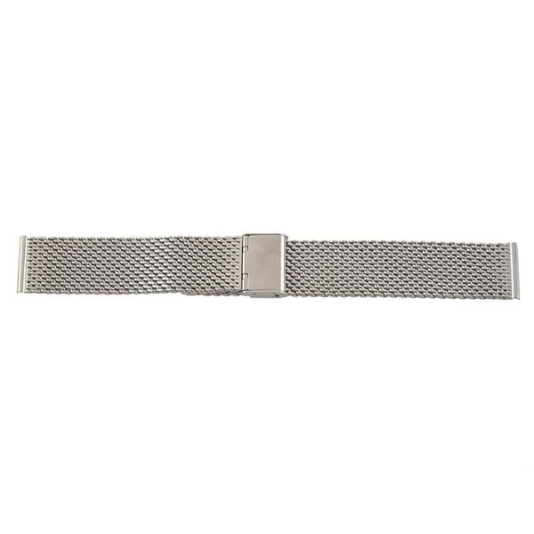 

watch bands strap replacement steel silver folding for 20mm, Black;brown