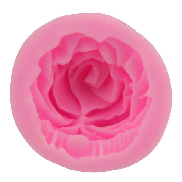 3D Rose Flower Bolo de molde de a￧￺car Bolo de molde de cozimento Utens￭lios de silicone Ferramentas por atacado 1221790