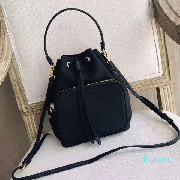 

designer- waterproof canvas pouch women drawstring bag bucket lady messenger bag phone purse satchel chain shoulder bag handbag