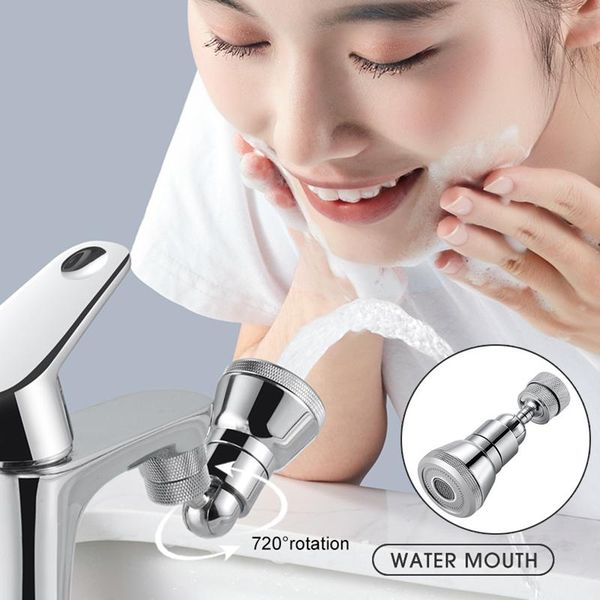 

splash-proof faucet adapter kitchen swirl sink aerator faucet filter extender 360Â° rotatable filter sprayer nozzle xh8z