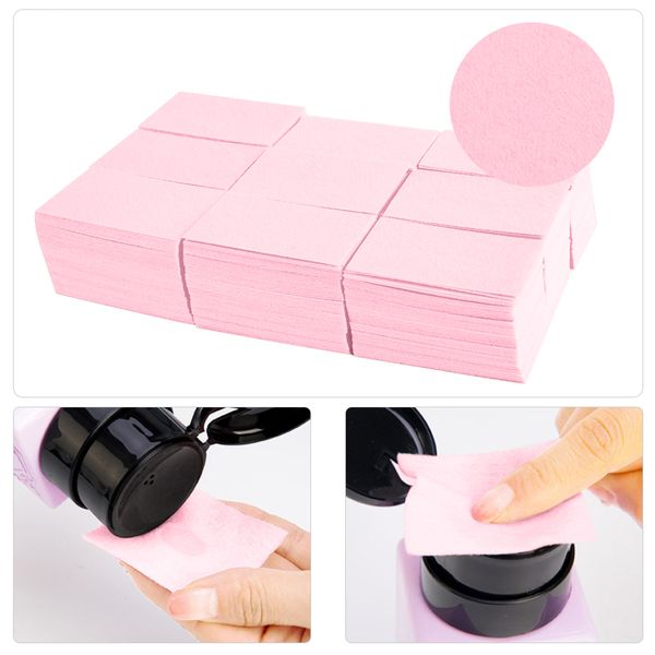 

1pack lint-wipes napkins nail polish remover gel nail wipes nail cutton pads manicure pedicure gel tools