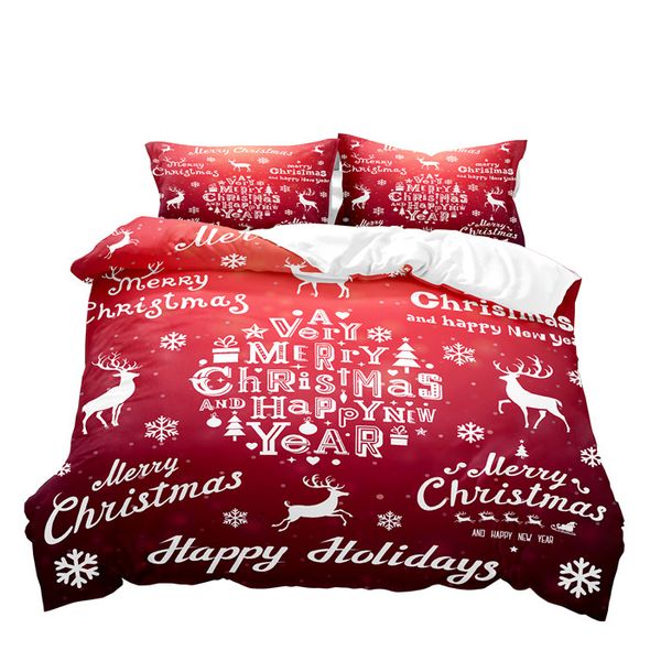 

christmas 3d printing colorful bedding sets duvet cover-13