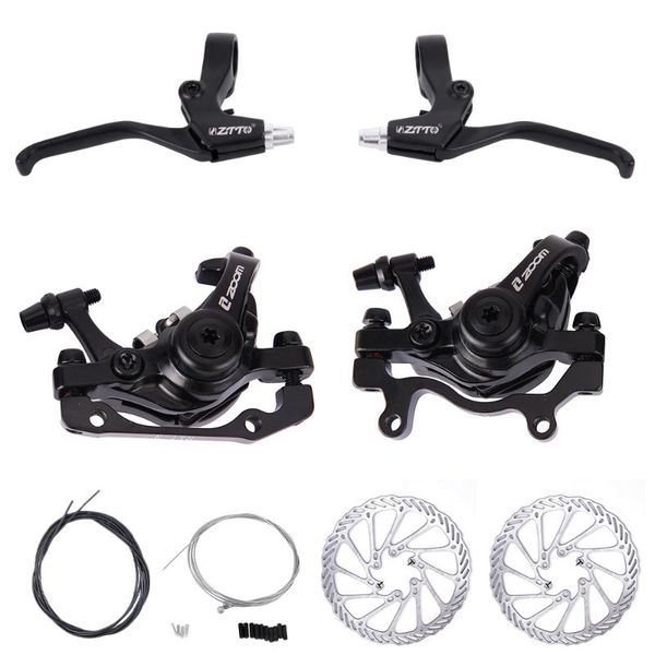 

bike brakes two sides braking force mountain brake mechanical caliper bicycle disc for mtb road with 160mm rotor lever