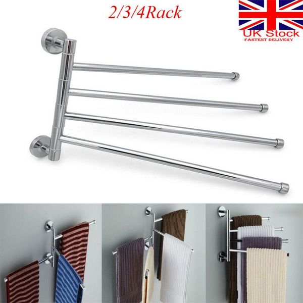 

bathroom storage & organization 2/3/4 rack towel rotating kitchen wall mount holder