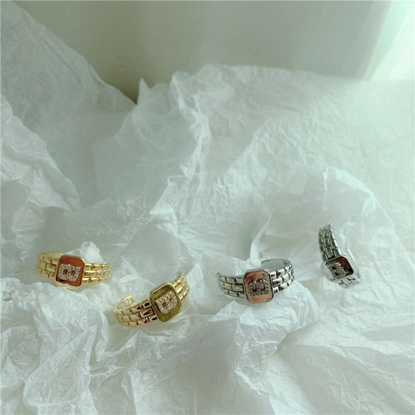 

hbp fashion rhinestone b letter gold texture earrings for women, Silver