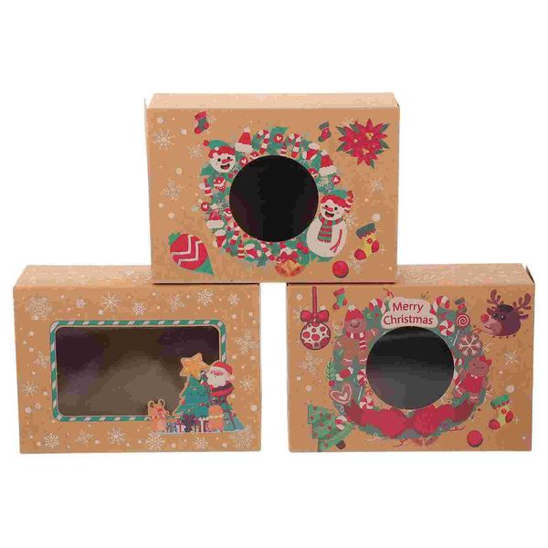 

gift wrap 12pcs xmas boxes decorative pastry cases cake containers for festival