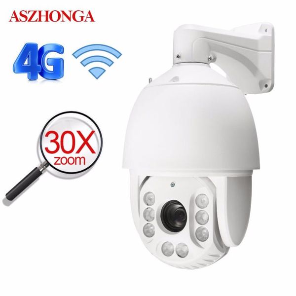 

cameras 30x 4g 3g 1080p wireless ip cctv security camera wi-fi ptz speed dome 300m ir outdoor waterproof optical zoom sim card h.265 p2p